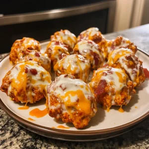 Smoky Bacon Ranch Buffalo Chicken Bombs Recipe