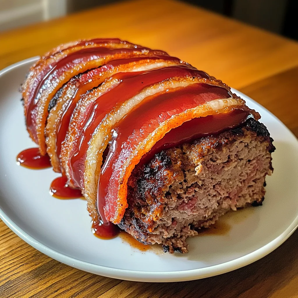 Smoky Maple Glazed Bacon Wrapped Meatloaf Recipe