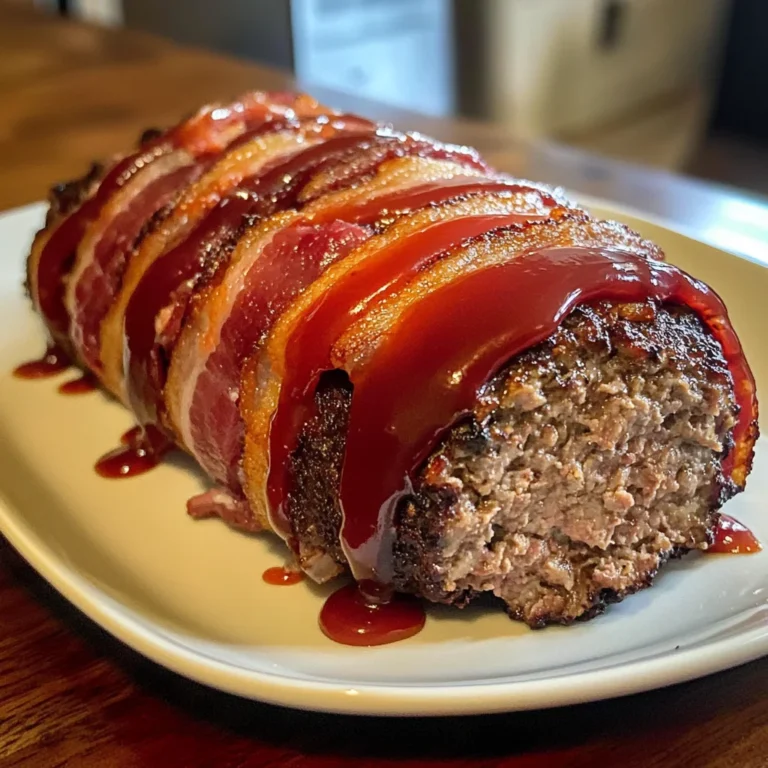 Smoky Maple Glazed Bacon Wrapped Meatloaf Recipe