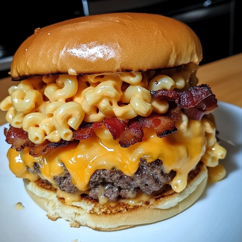 Spicy Bacon Mac and Cheese Burger Recipe