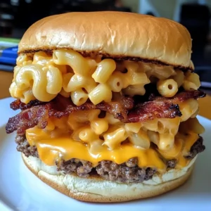 Spicy Bacon Mac and Cheese Burger Recipe