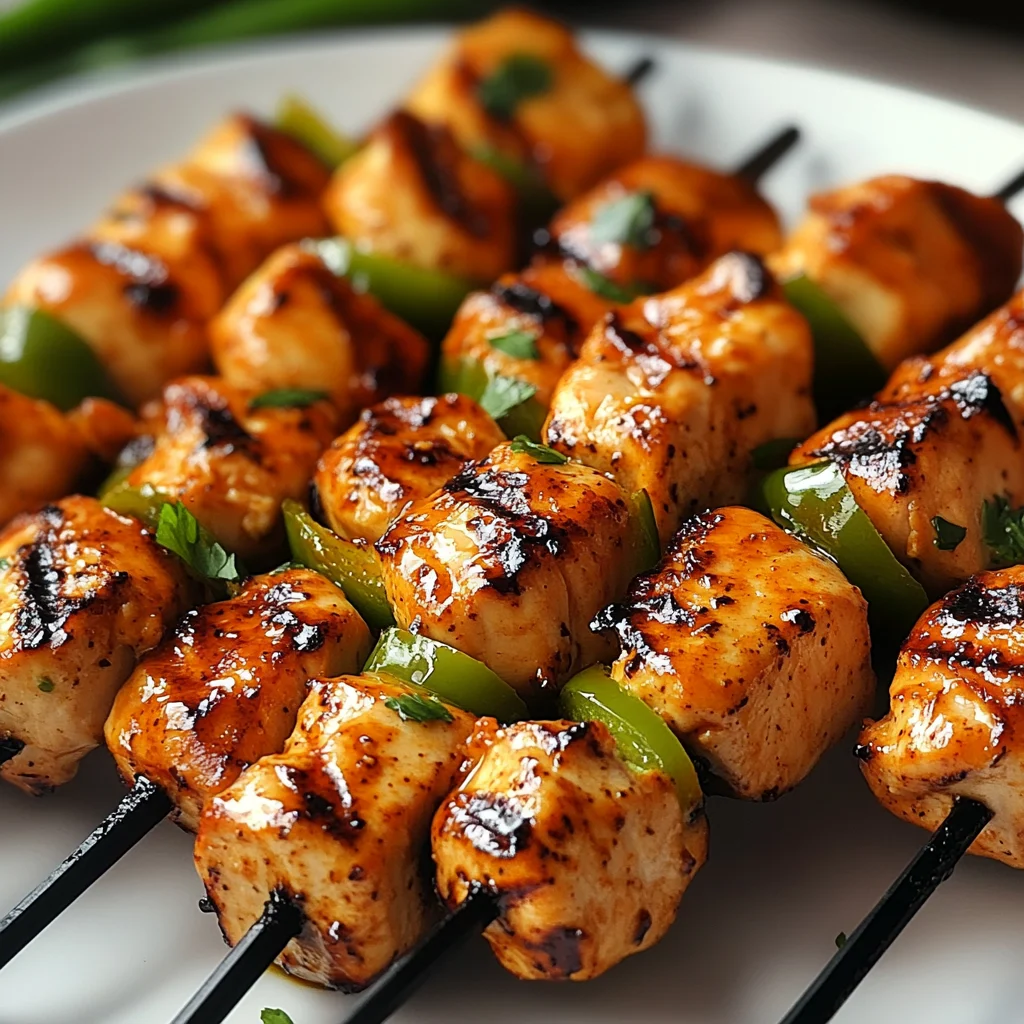 Spicy Honey Jalapeño Chicken Skewers Recipe