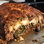 Spicy Jalapeño Popper Stuffed Meatloaf Recipe