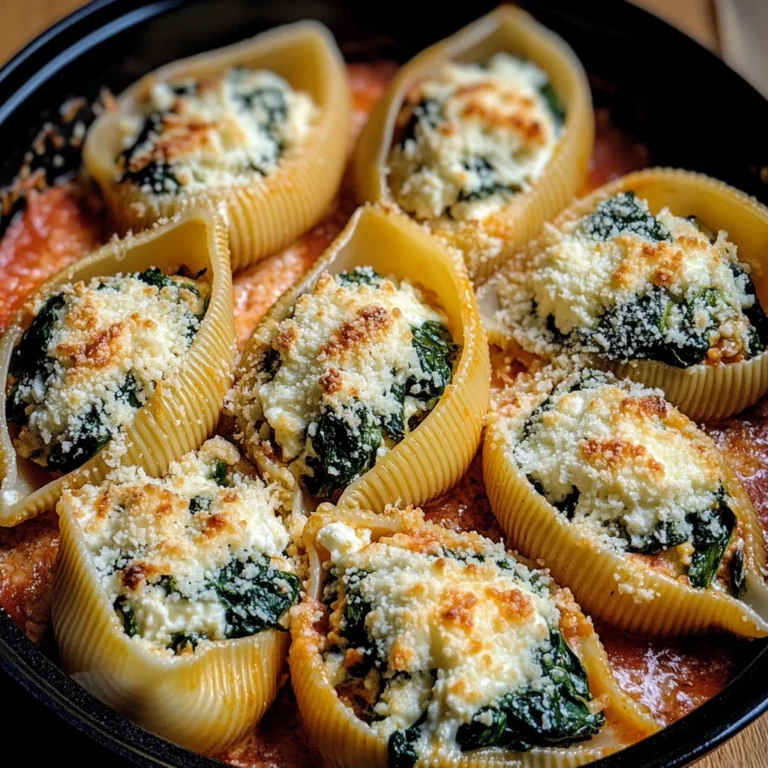 Delicious Spinach and Ricotta Stuffed Shells Recipe