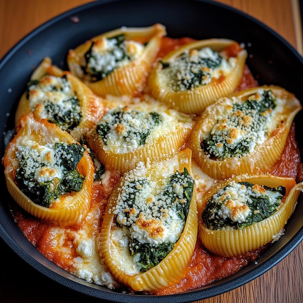 Delicious Spinach and Ricotta Stuffed Shells Recipe