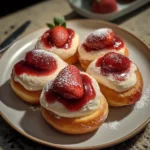 Strawberry Cheesecake Stuffed Donuts Recipe