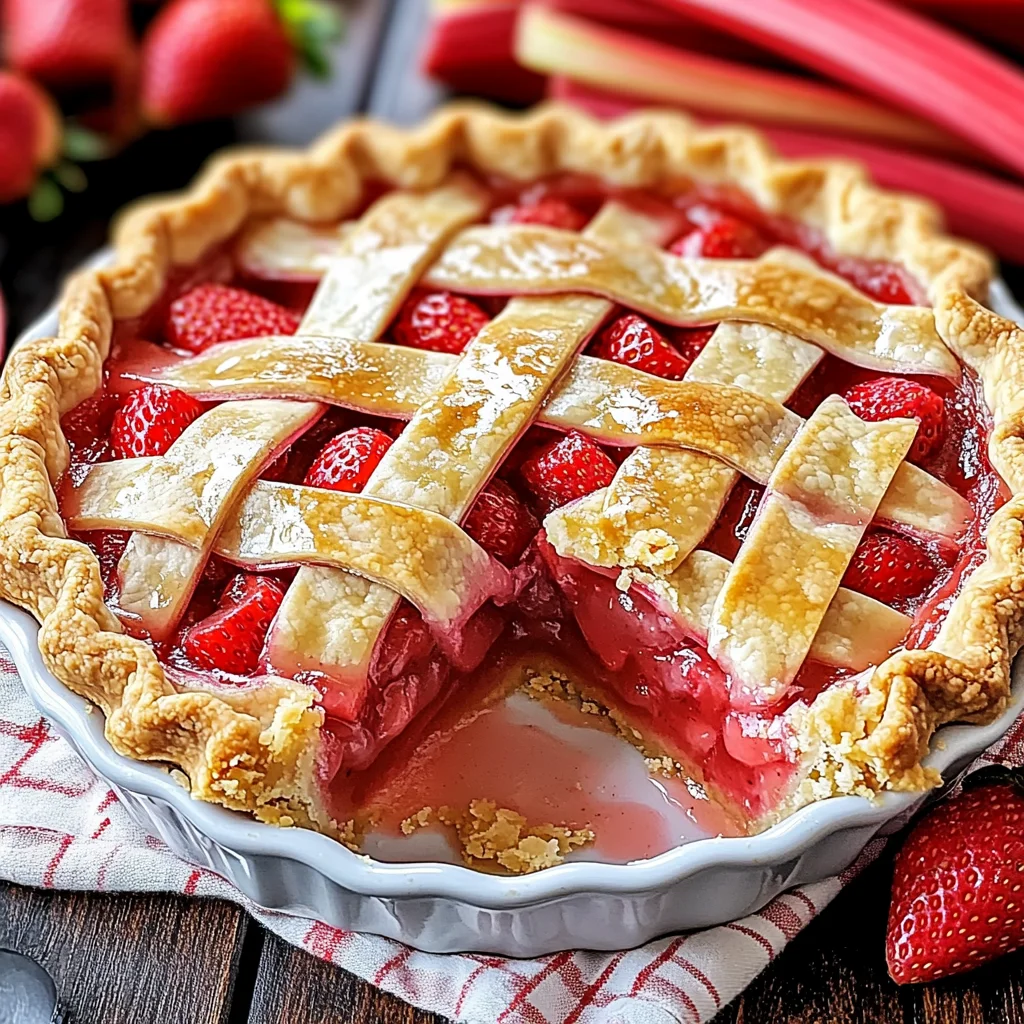 Delicious Strawberry-Rhubarb Pie Recipe