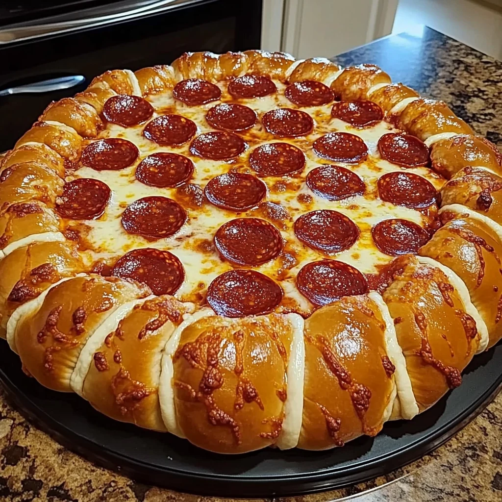 Easy Stuffed Crust Pepperoni Pizza Recipe