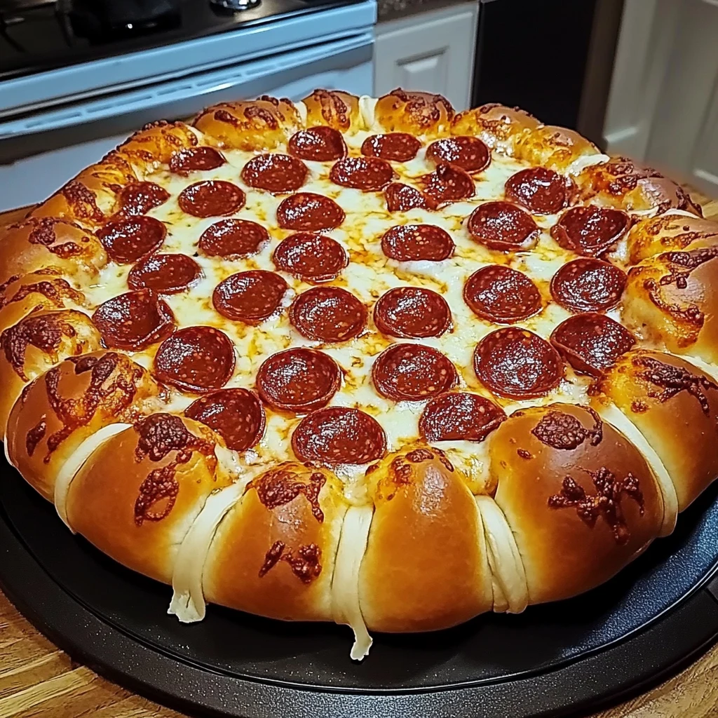 Easy Stuffed Crust Pepperoni Pizza Recipe