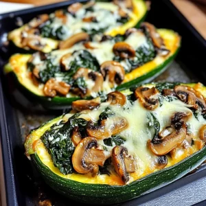 Delicious Zucchini Boats with Spinach and Ricotta