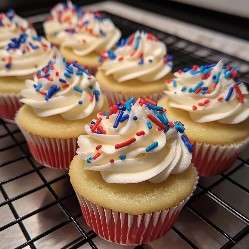 4th of July Mini Vanilla Cupcakes 12 Minutes Perfect Delicious