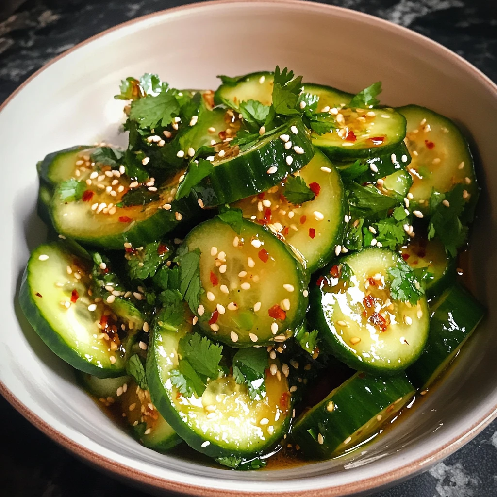 Asian Cucumber Salad 4 Ingredients Easy Delicious