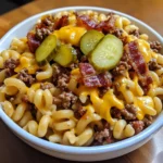 BBQ Bacon Cheeseburger Pasta Salad 7 Ingredients Easy Delicious