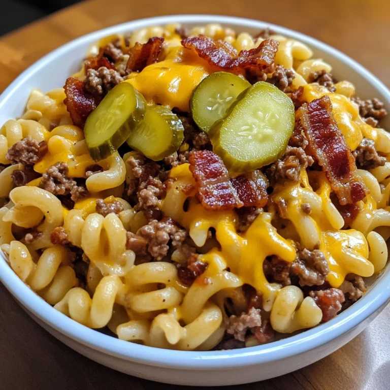 BBQ Bacon Cheeseburger Pasta Salad 7 Ingredients Easy Delicious