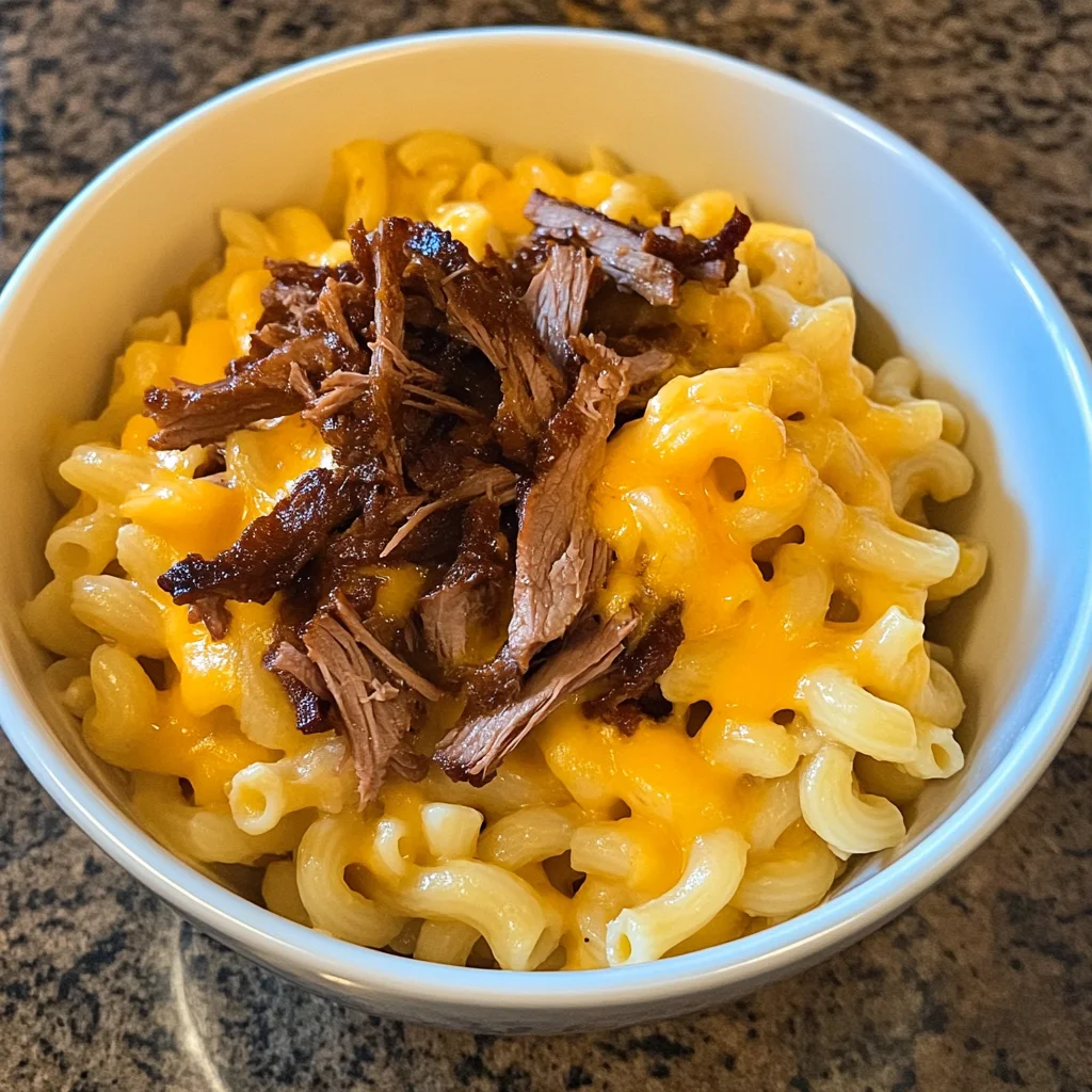 BBQ Brisket Mac & Cheese Bowl – Smoky, Cheesy Delight
