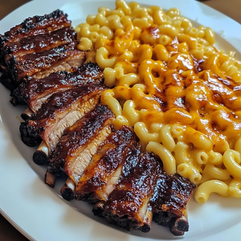 Easy BBQ Rib Mac and Cheese Platter for Family Dinners