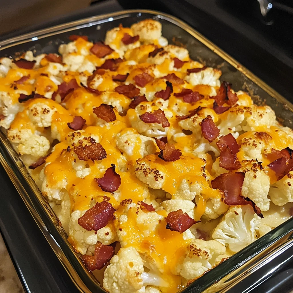 Bacon Ranch Loaded Cauliflower Bake 30 Minutes Easy Delicious