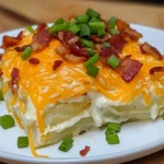 Bacon Ranch Loaded Potato Casserole 6 Ingredients Easy Delicious