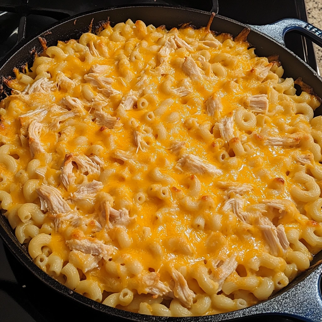 Buffalo Chicken Mac and Cheese Skillet 5 Steps Awesome Delicious