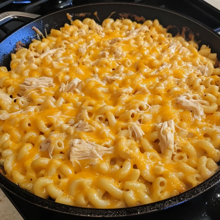 Buffalo Chicken Mac and Cheese Skillet 5 Steps Awesome Delicious
