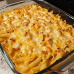 Easy Buffalo Ranch Chicken Dip Pasta Bake for Dinner