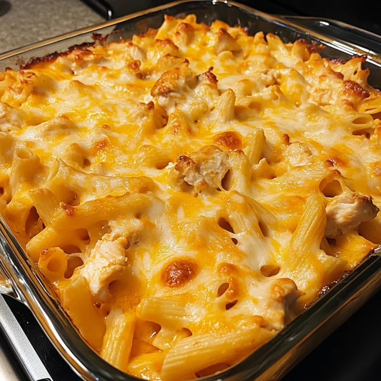 Easy Buffalo Ranch Chicken Dip Pasta Bake for Dinner