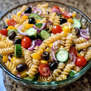 California Pasta Salad 7 Ingredients Easy Delicious