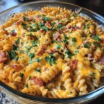 Cheesy Bacon Ranch Chickpea Pasta Bake Easy Recipe