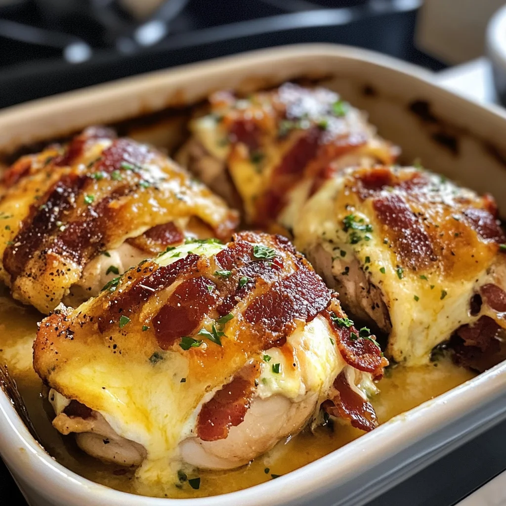 Cheesy Bacon Stuffed Chicken Thighs 30 Minutes Ultimate Delicious