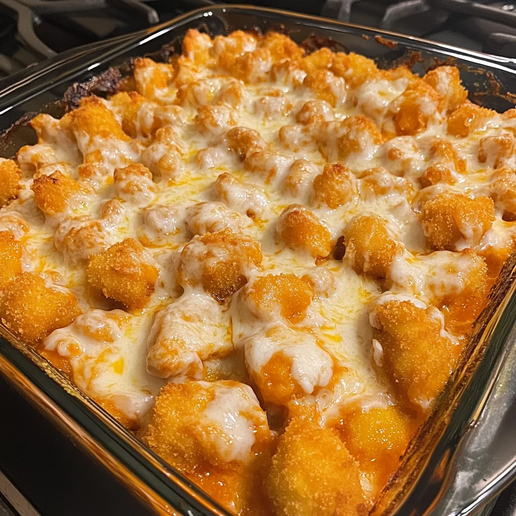 Cheesy Buffalo Chicken Nugget Casserole 30 Minutes Easy Delicious