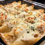 Cheesy Chicken Alfredo Stuffed Shells 30 Minutes Easy Delicious