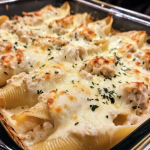 Cheesy Chicken Alfredo Stuffed Shells 30 Minutes Easy Delicious