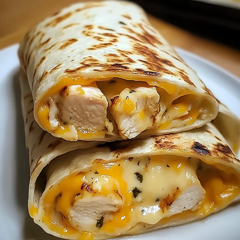 Cheesy Garlic Chicken Wraps 4 Ingredients Easy Delicious