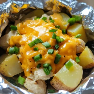 Best Cheesy Ranch Chicken and Potato Foil Packets