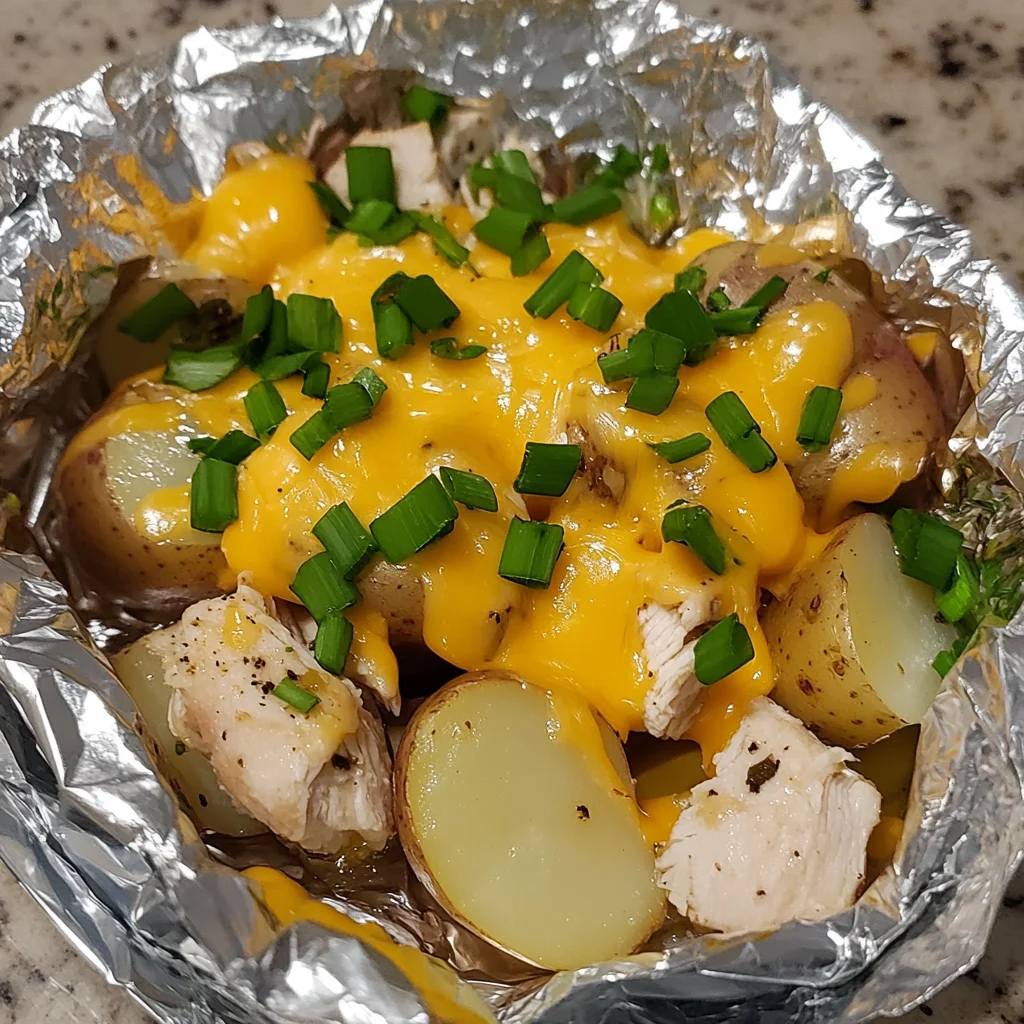 Best Cheesy Ranch Chicken and Potato Foil Packets