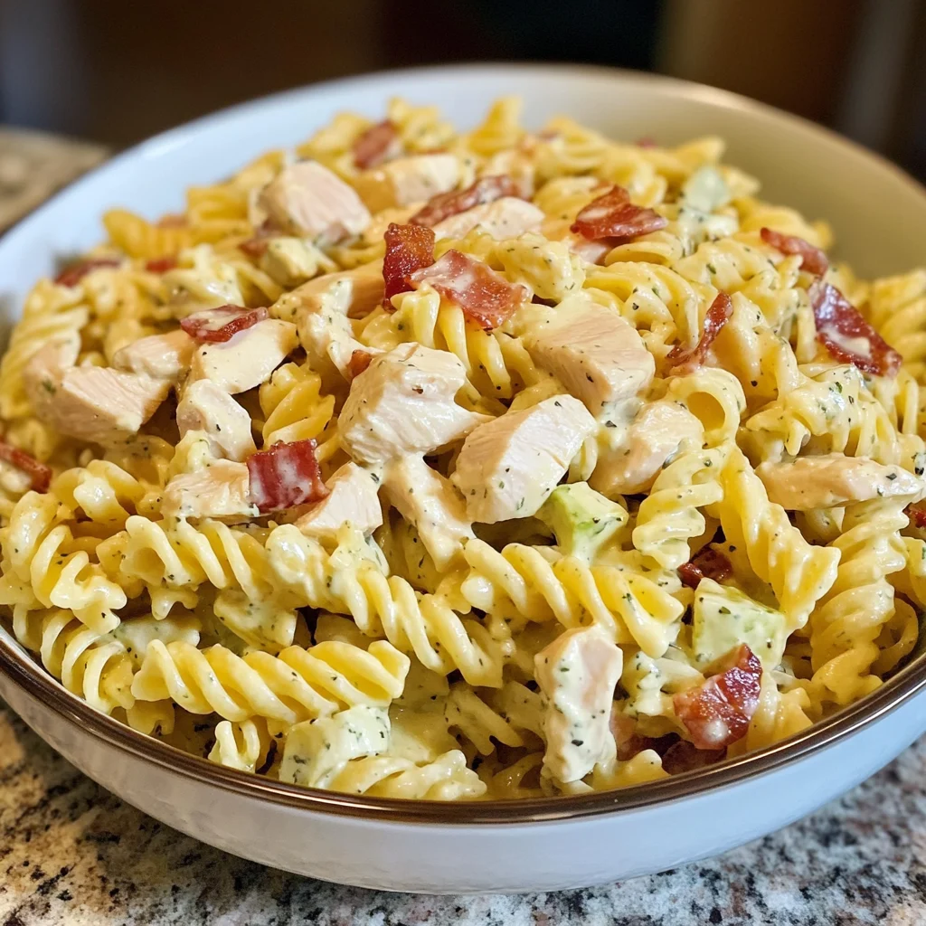 Chicken Bacon Ranch Pasta Salad 5 Steps Ultimate Delicious