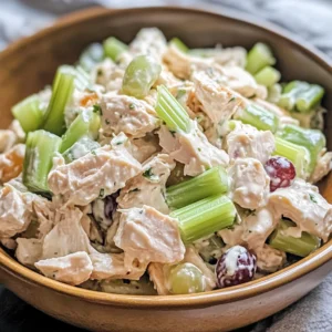 Classic Chicken Salad 4 Servings Easy Delicious
