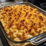 Best Creamy BBQ Bacon Mac and Cheese Casserole