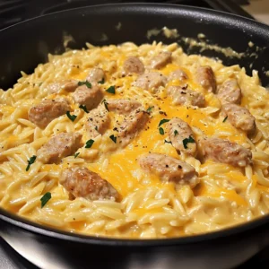 Creamy Chicken Sausage Orzo 30 Minutes Easy Delicious