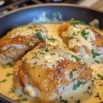 Creamy Garlic Parmesan Chicken Thighs 30 Minutes Easy Delicious