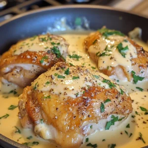 Creamy Garlic Parmesan Chicken Thighs 30 Minutes Easy Delicious