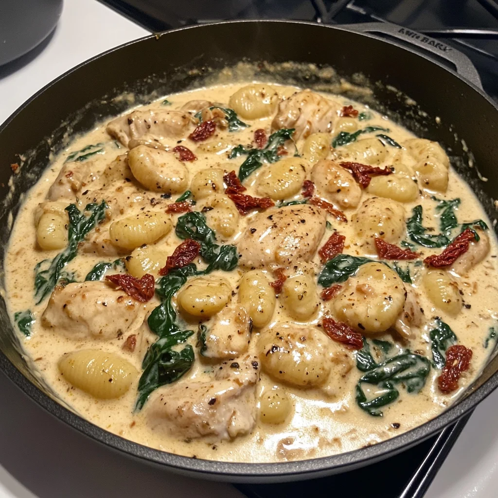 Creamy Tuscan Chicken Gnocchi Skillet 30 Minutes Easy Delicious