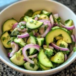 Cucumber Avocado Salad 4 Servings Easy Delicious