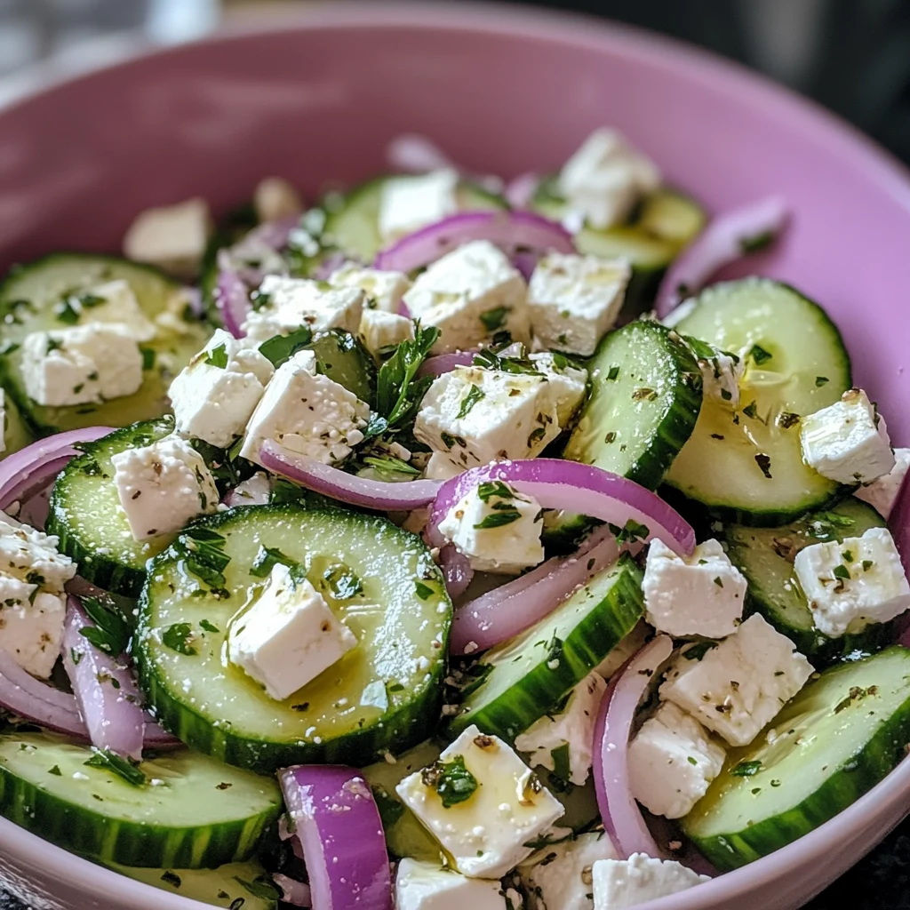 Cucumber Feta Salad 7 Ingredients Perfect Delicious