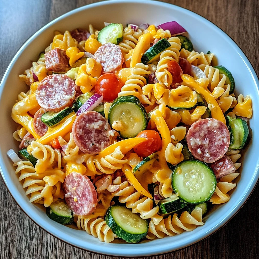 High-Protein Italian Pasta Salad 7 Ingredients Easy Delicious