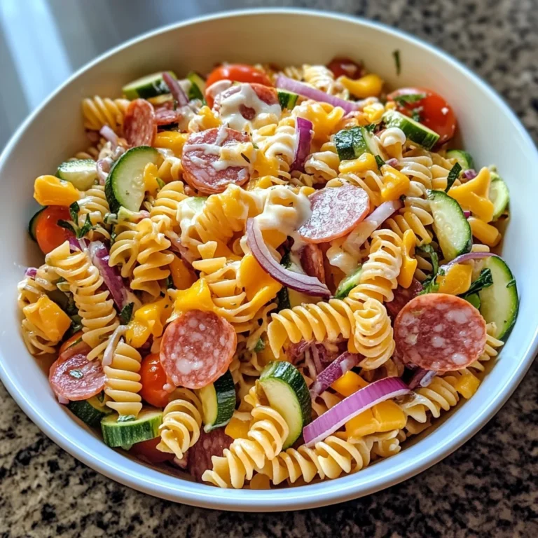 High-Protein Italian Pasta Salad 7 Ingredients Easy Delicious