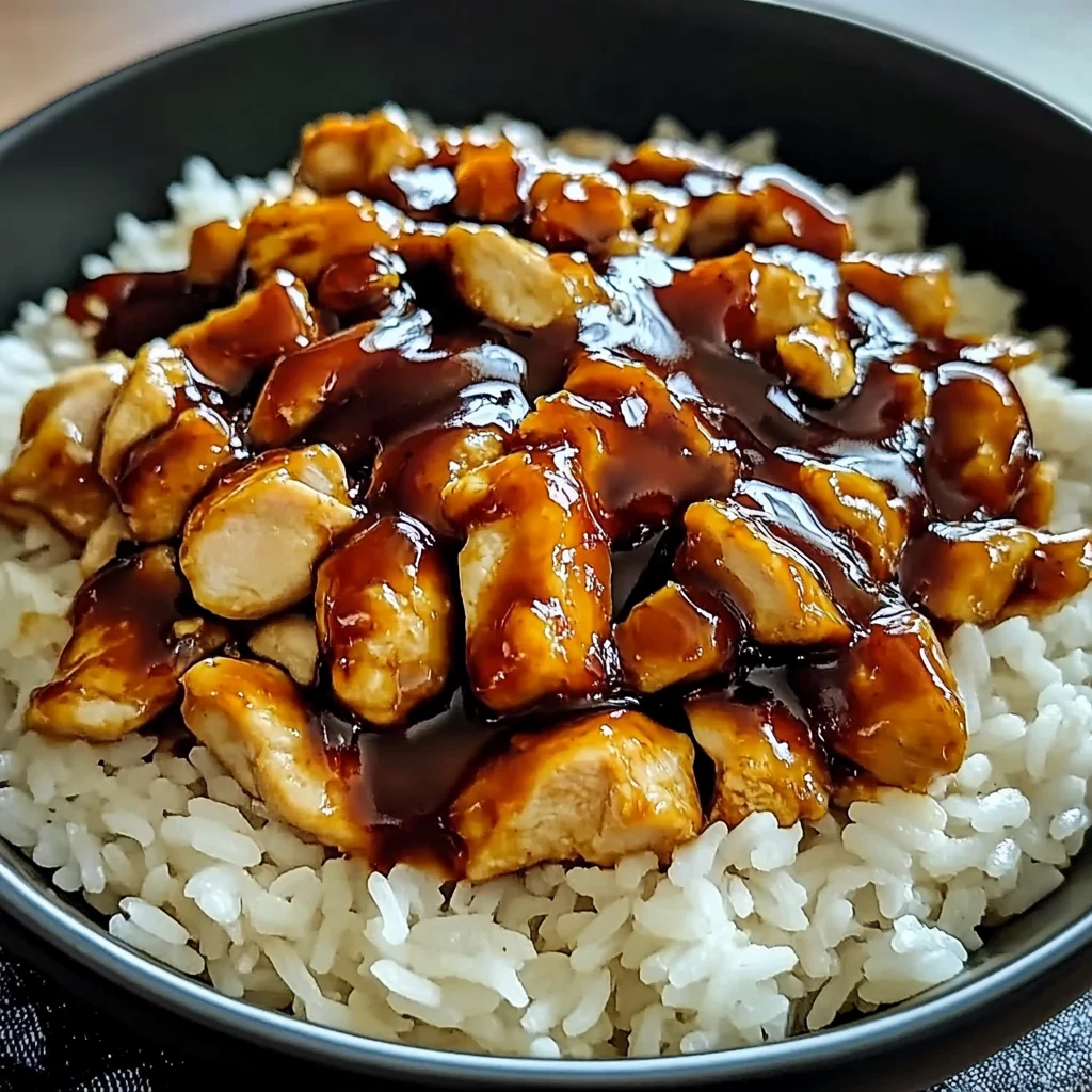 Honey BBQ Chicken Rice 30 Minutes Easy Delicious