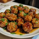 Easy Honey Garlic Glazed Chicken Meatball Bites Recipe