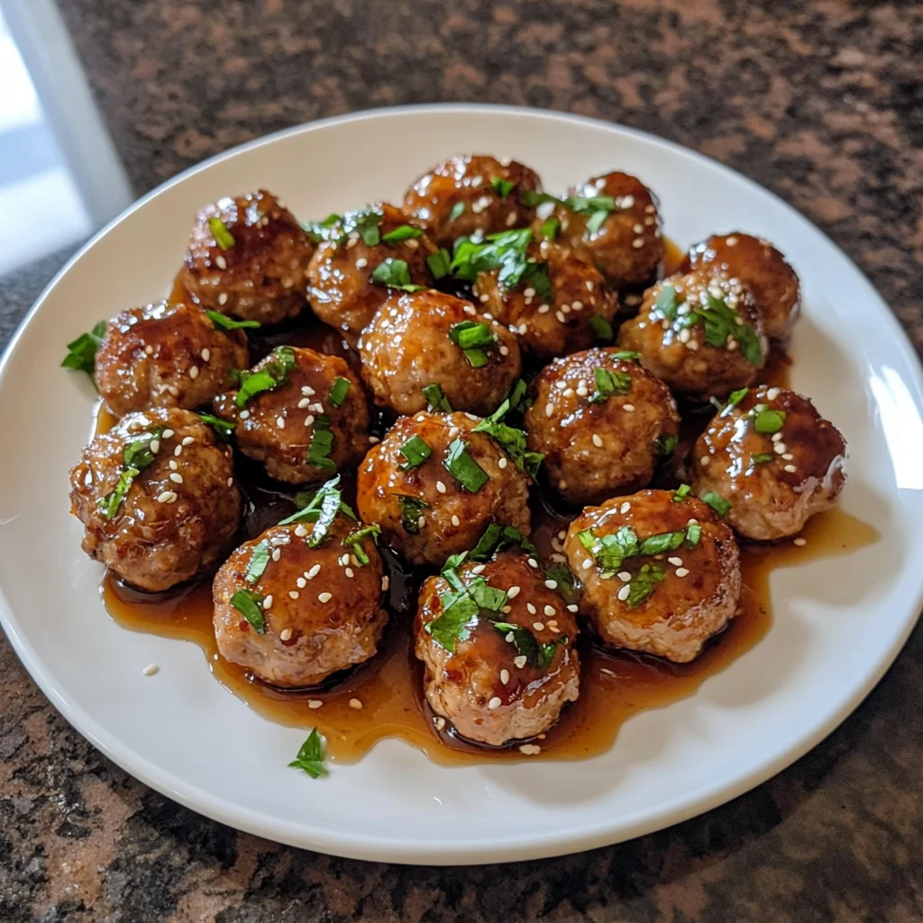 Honey Garlic Ground Turkey Meatballs 30 Minutes Easy Delicious