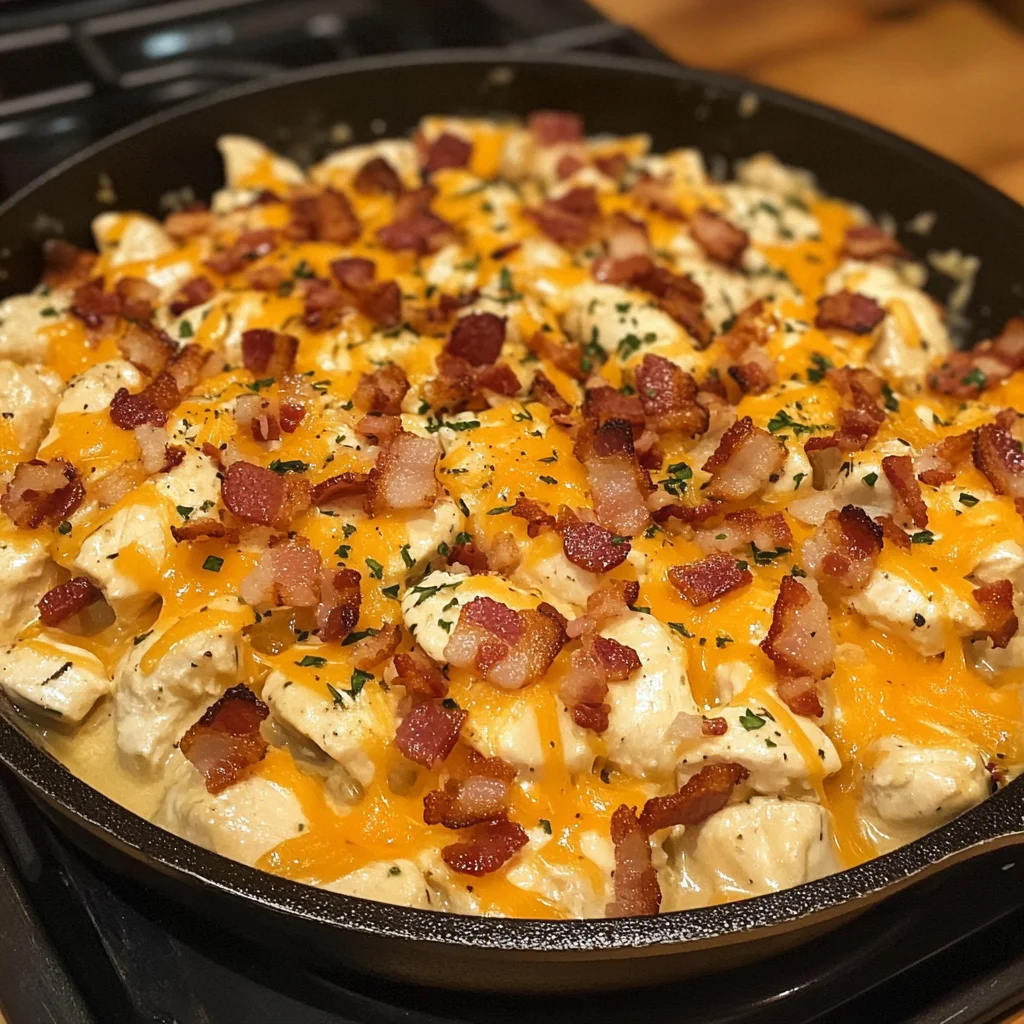 Loaded Bacon Ranch Chicken Skillet 30 Minutes Easy Delicious